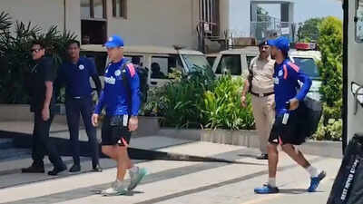team india arrives in new chandigarh screengrab