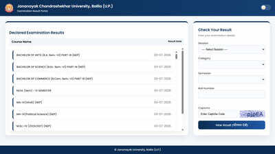 ballia university releases ug pg provisional marksheets across multiple streams