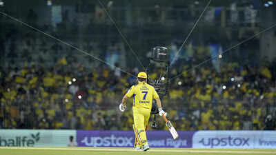 chennai csk skipper ms dhoni during the ipl 2023 cricket match between chennai