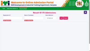 haryana iti admission result 2026