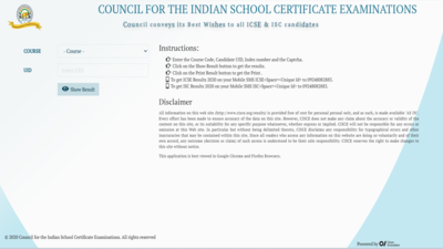 icse class 10th improvement exam result 2026