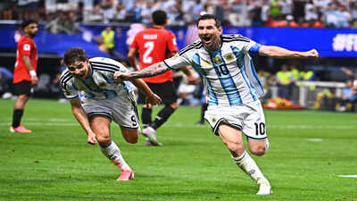 lionel messi and argentina beat egypt 3 2 and switzerland ousts colombia at the world cup in photos