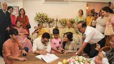 newlyweds aamir khan and gauri spratt to move into reported rs 100 crore family home with mother junaid azad and sisters