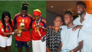 nico williams with his family