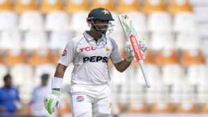 pakistan39s shan masood celebrates after scoring fifty during the first day of th