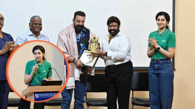 sanjay dutt attends basavatarakam cancer hospitals silver jubilee celebration