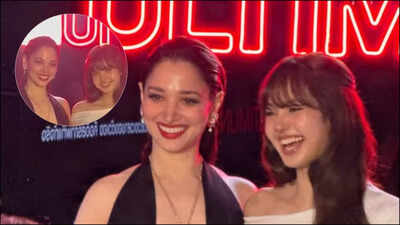 tamannaah and lisa from black pink