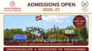 university of hyderabad opens applications for 17 ug and integrated pg programmes for 2026 27
