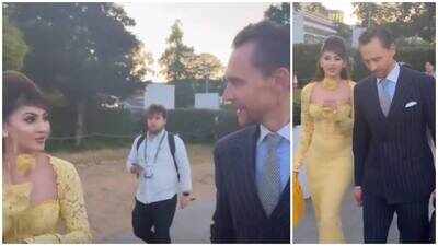 urvashi rautela meets tom hiddleston at wimbledon 2026 final internet cant keep calm loki forgot to remove her from timeline