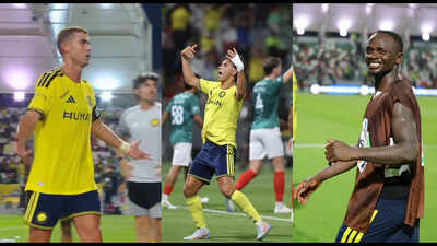 cristiano ronaldo watches on as 10 man al nassr produce stunning comeback against al ettifaq