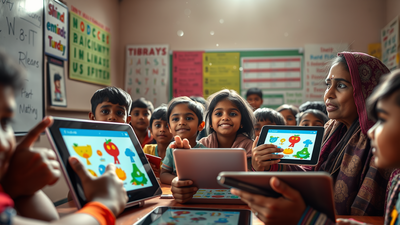 engaged learners in indian classroom