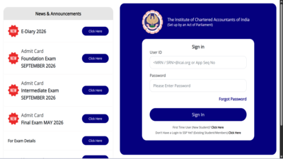icai ca foundation inter admit card 2026
