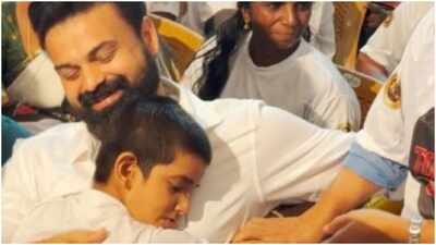 kunchacko boban wins hearts young fan hugs and kisses the unmadham actor fb