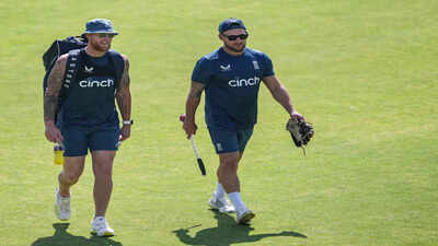 rajkot england39s captain ben stokes with head coach brendon mccullum during a t