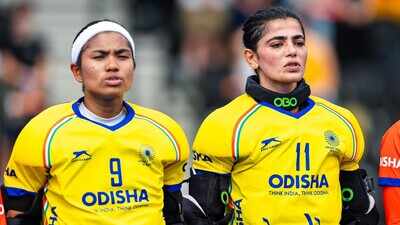 savita punia right with bichu devi kharibam in amstelveen on thursday