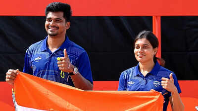 chikitha taniparthi and sahil jadhav celebrate asian games gold