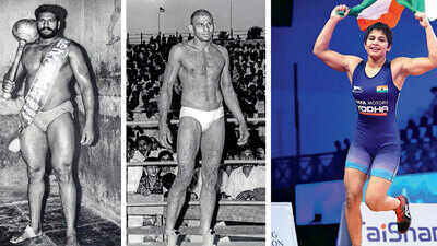 indian wrestlers at asian games