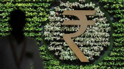 rupee falls 26 paise