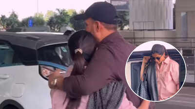 samantha ruth prabhu and raj nidimoru share a heartfelt airport hug mom to bes goodbye moment goes viral watch