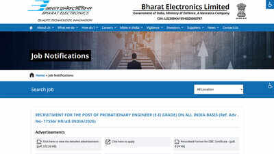 bel probationary engineer recruitment 2026