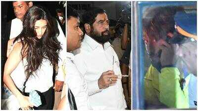 disha patani eknath shinde visit tiger shroffs residence after the firing incident in mumbais juhu area