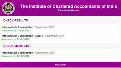 icai ca inter result 2026