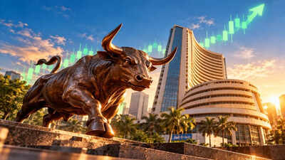 sensex surges