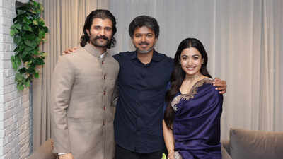 vijay deverakonda and rashmika mandanna meet tamil nadu cm joseph vijay in chennai ahead of ranabaali release one meeting and sir is already a favourite